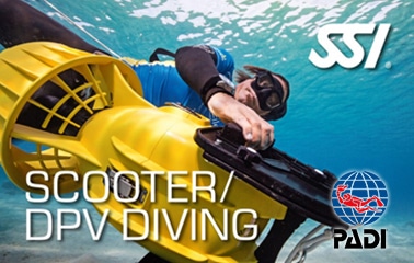 nurkowanie ze skuterem PADI i SSI